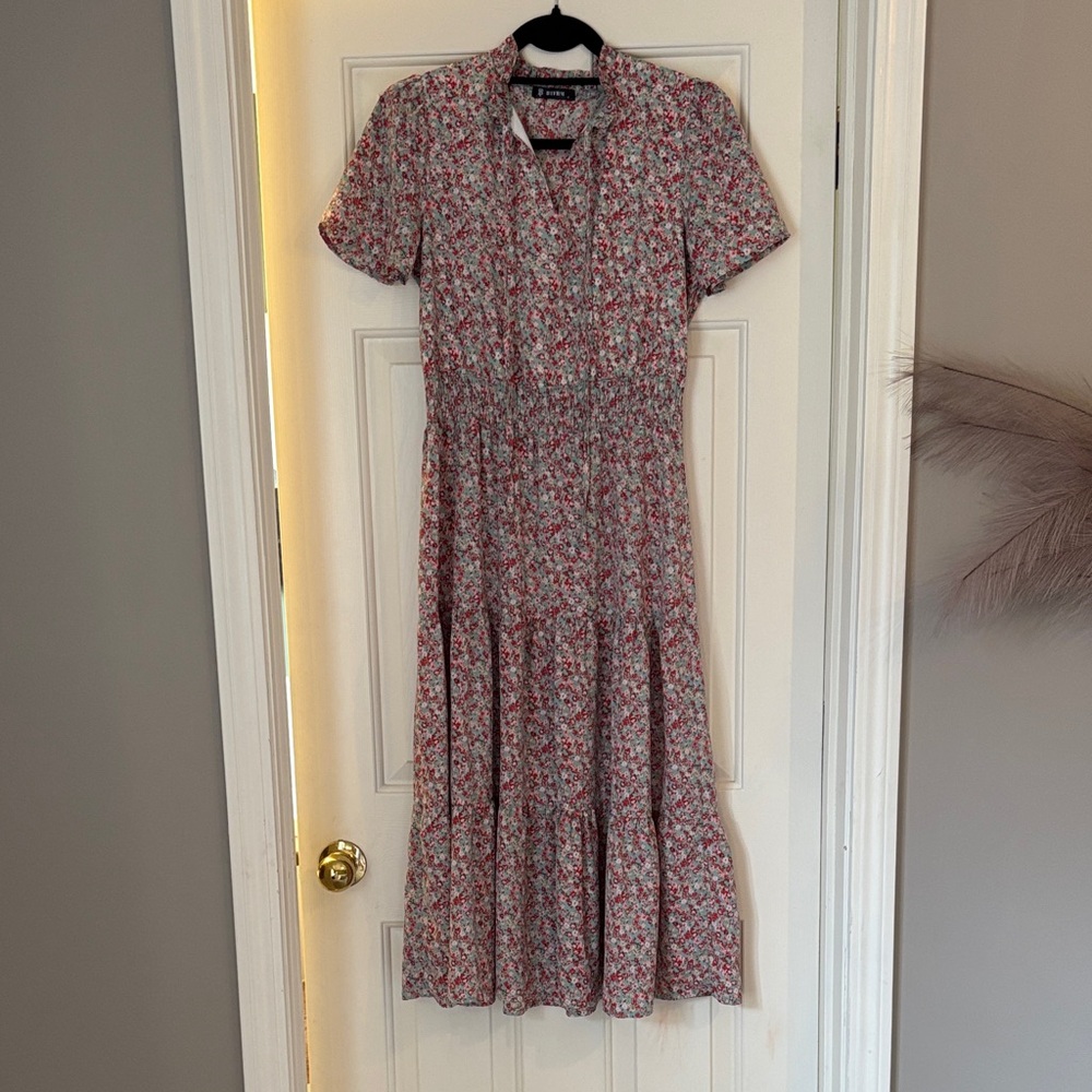 Floral Short Sleeve Dress